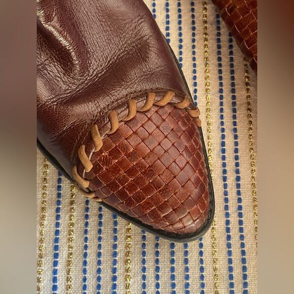 DONALD J PLINER Vintage Western Couture Collection Leather Boots Brown size 7.5 - Picture 11 of 14